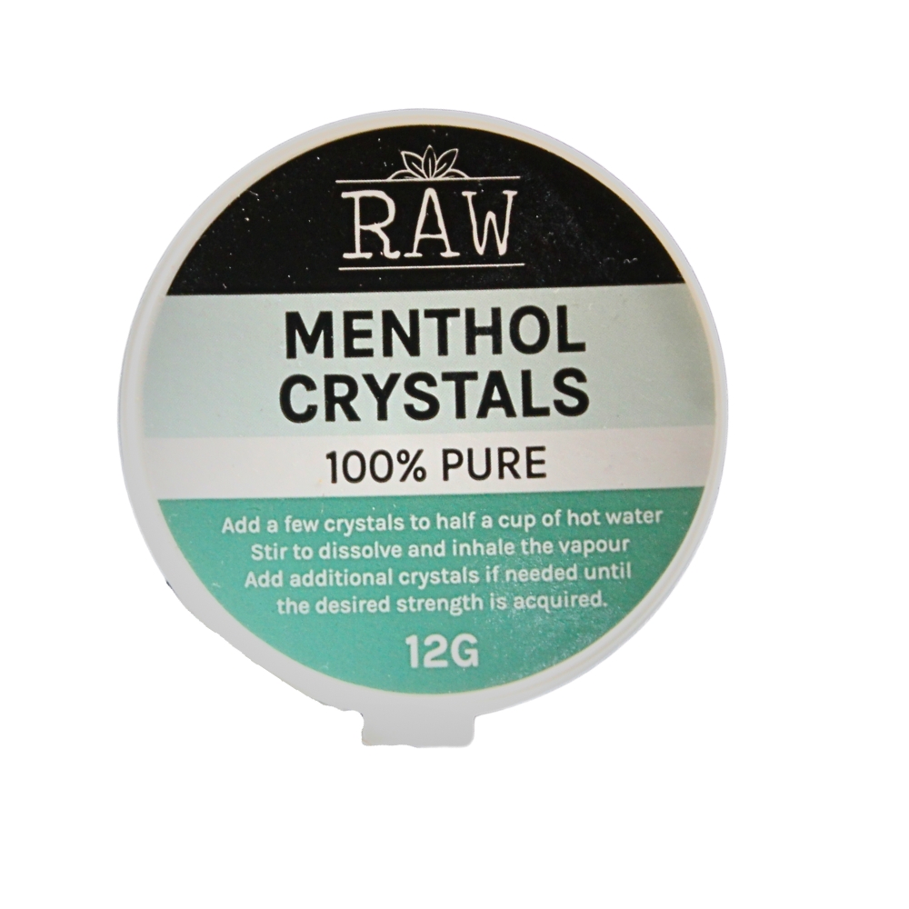 RAW MENTHOL CRYSTALS 12G